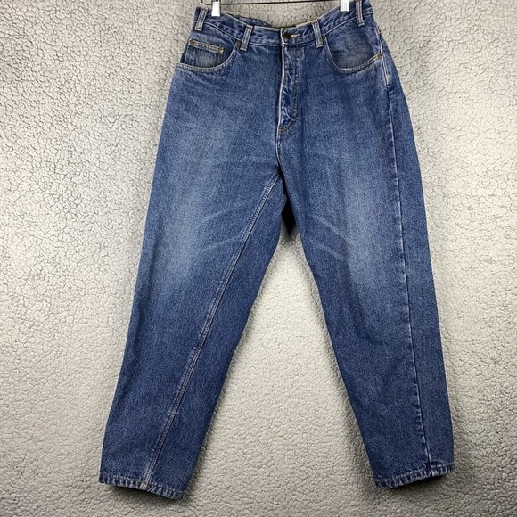 Vintage EDDIE BAUER Flannel Lined Jeans Straight Men's 34x30 (32x29.5 ACTUAL) - Picture 3 of 16